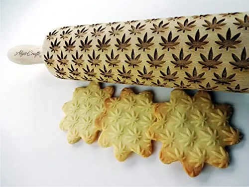 Cannabis Embossed Rolling Pin