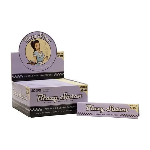 Blazy Susan Purple King Size Slim Rolling Paper