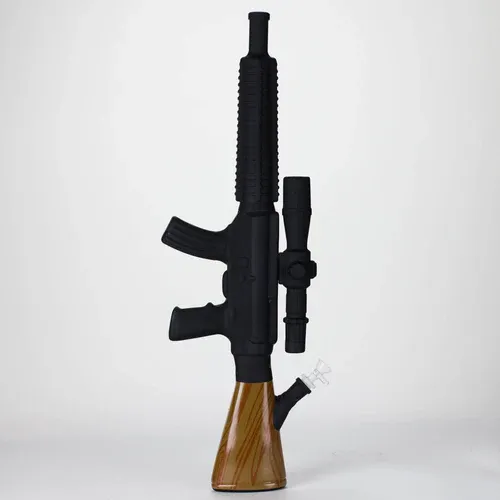 24" Rifle Smoke Glass Bong
