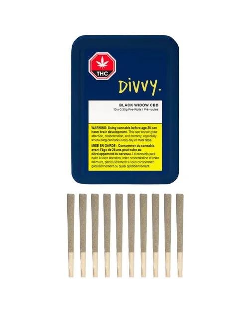 Black Widow CBD Pre-Rolls - 10 x 0.35g