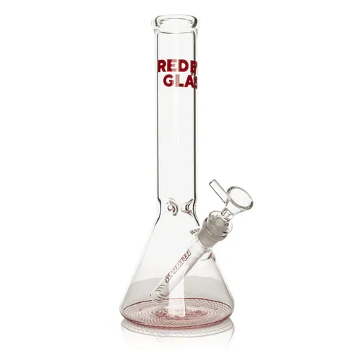 Red Eye Glass - Reticello Beaker Bong - 12"