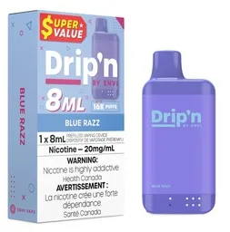 Drip'n Envi 16K Puffs Disposable Nicotine vape - BLUE RAZZ