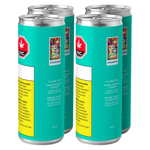 Collective Project - Island Time (Mango Pineapple & Coconut) Sparkling Juice - 4x355ml Collective Project - Island Time (Mango Pineapple & Coconut) Sparkling Juice - 4x355ml