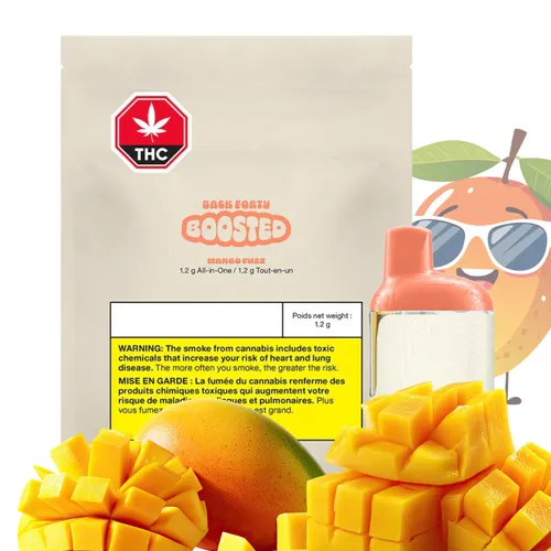 BACK FORTY BOOSTED Mango fuzz Distillate AIO Disposable Vape 1.2g BACK FORTY BOOSTED Mango fuzz Distillate AIO Disposable Vape 1.2g