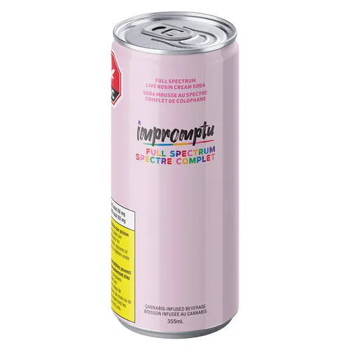 Impromptu - Full Spectrum Live Rosin Cream Soda - Full Spectrum Live Rosin Cream Soda 355ml Beverages Impromptu - Full Spectrum Live Rosin Cream Soda - Full Spectrum Live Rosin Cream Soda 355ml Beverages