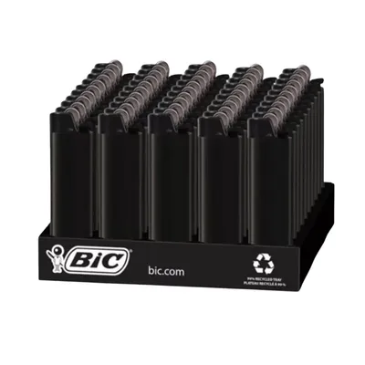 Bic Lighters Regular Black Out Series