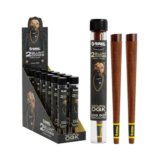 G-Rollz 'The Dog' Terpene Infused Blunt Cones - Natural OGK