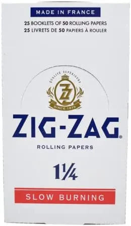 Zig Zag - White Rolling Papers - 1 1/4"