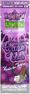 Juicy Terp Enhanced Hemp Wraps Grape Soda