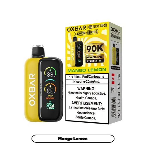 Rocky Vapor Oxbar Maglink - Lemon Series - Mango Lemon 90k Starter Kit