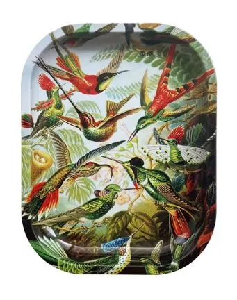 Metal Rolling Tray - "Birds" (SM)