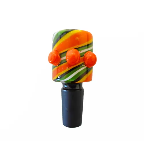 Color Swirl Stove Pipe 14mm Bowl Piece