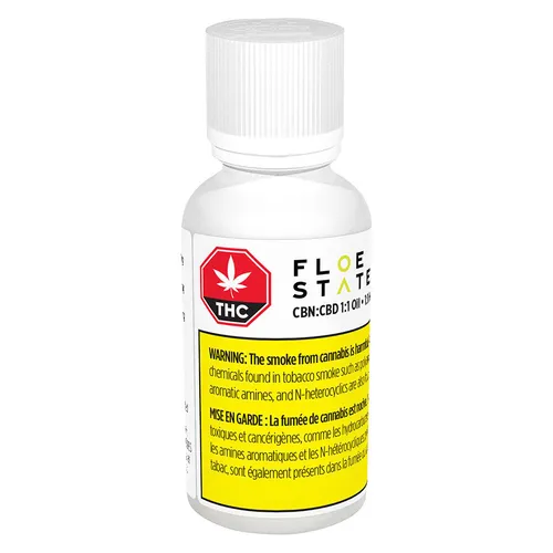 FLOE STATE - CBN:CBD 1:1 Tincture - Hybrid - 30ml FLOE STATE - CBN:CBD 1:1 Tincture - Hybrid - 30ml