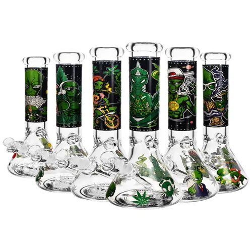 Bong 14" Arsenal Enthusiast Alien Glass Bong (Design E)