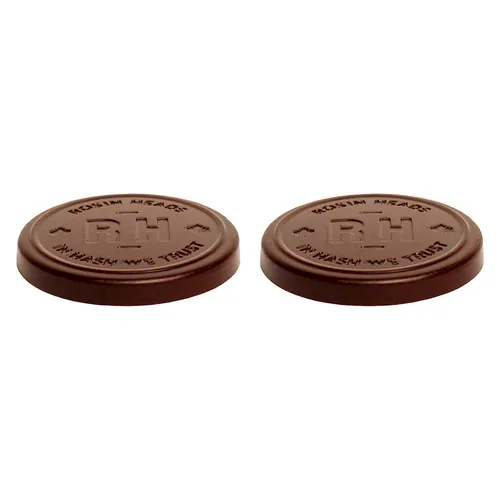 Rosin Heads - Hash Rosin Coins - 40% Origin Milk Chocolate - 2 Pack