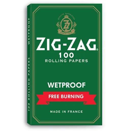 Zig Zag - Wetproof Free Burning Paper - Green