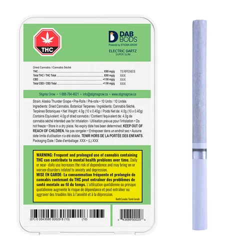 Alaska Thunder Grape Electric Dartz Super Slim Pre-Roll