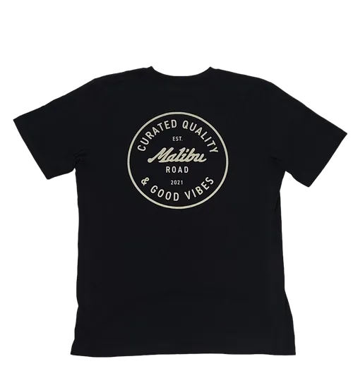 Malibu Road - Good Vibes Tee Black