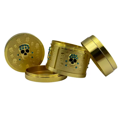 Arsenal Skull Gold Rush 4-Pc Grinder