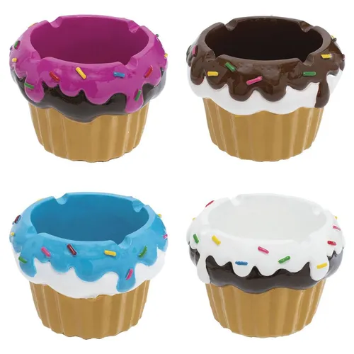 Fujima Cupcake Polystone Ashtray - 3.25"