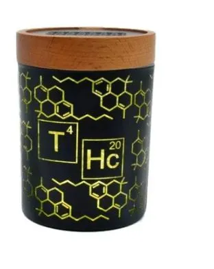 Smart Stash- THC Elemental with Grinder Plate, Funnel & Humidity Pack