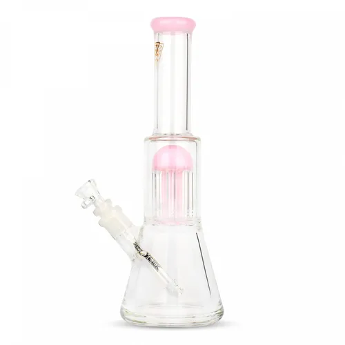 Red Eye Tek 12.5" Immortal Beaker With Jellyfish Perc - Pink