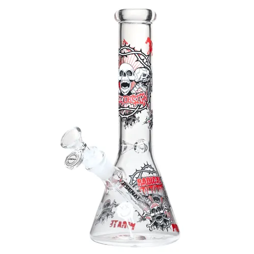 10" 5mm Arsenal Rebel Skull Beaker