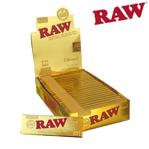 Raw - Classic Ethereal Gold 1-1/4 Rolling Papers