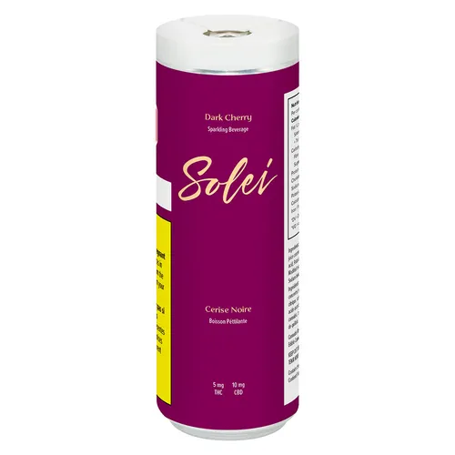 Solei - Dark Cherry Sparkling Beverage - 355ML Solei - Dark Cherry Sparkling Beverage - 355ML