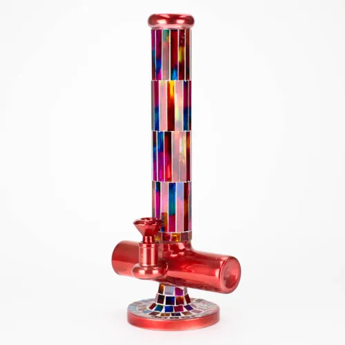 15.5" Mosaic Glass Bong with Inline Diffuser and Tree Arm Percolator