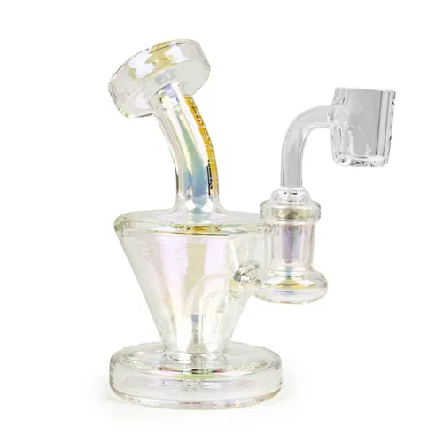 Red Eye Tek 5.5" Terminator Finish Quantum Concentrate Rig - Rainbow Metallic