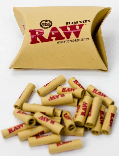 Raw - Pre-rolled Slim Tips - 21 Tips per Pack