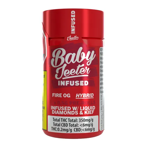 Baby Jeeter Fire OG Infused Pre-Rolls Baby Jeeter Fire OG Infused Pre-Rolls