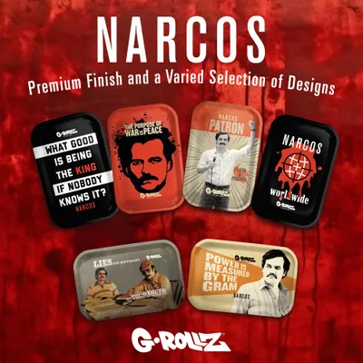 G-Rollz Narcos Truth Metal Rolling Tray - Large