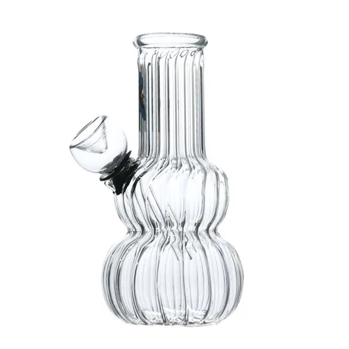 5" Clear Sticker Glass Bong