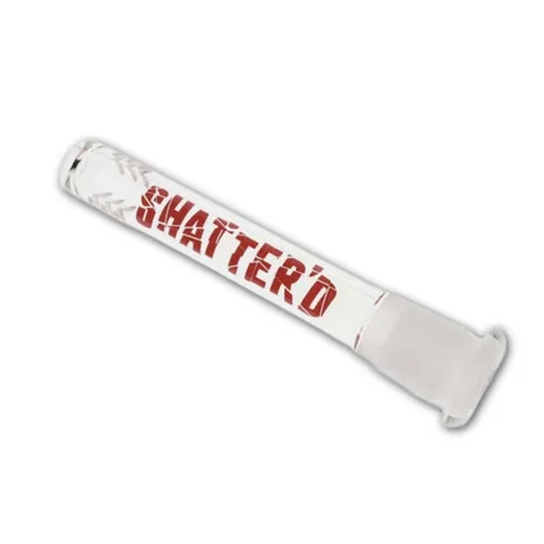 3.5" Shatter'd Glassworks Horizontal Slit Diffused Downstem