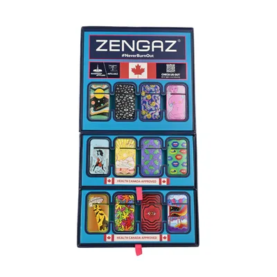 Zengaz Wing (ZL-13) Series 7 Jet Rubberized Cube Lighters (Series 7-B)