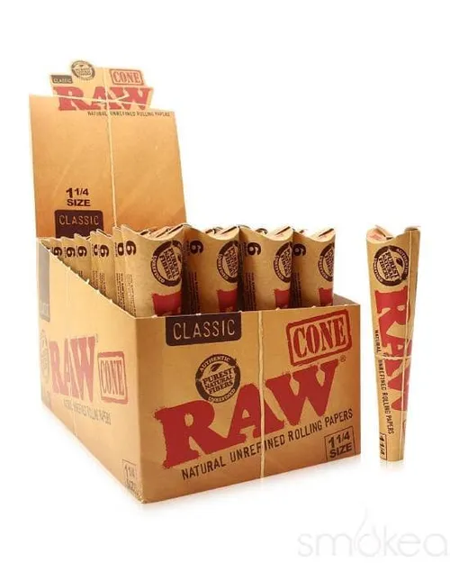 RAW Classic 1 1/4 Cones 6 Pack