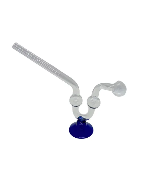 Glass Oil Burner Bubble Pipe | Blue