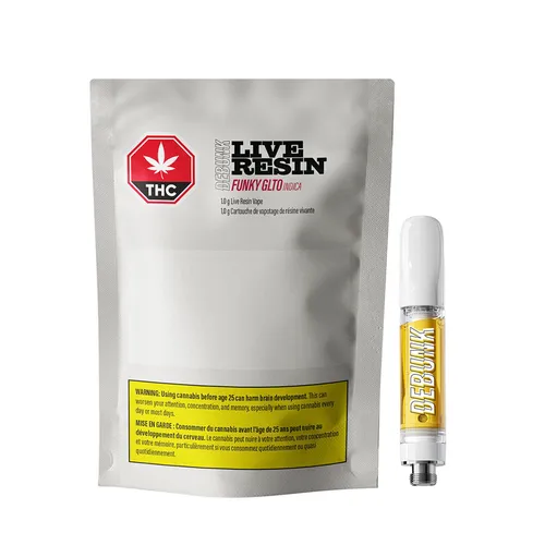 Funky GLTO Live Resin 510 Thread Cartridge Funky GLTO Live Resin 510 Thread Cartridge