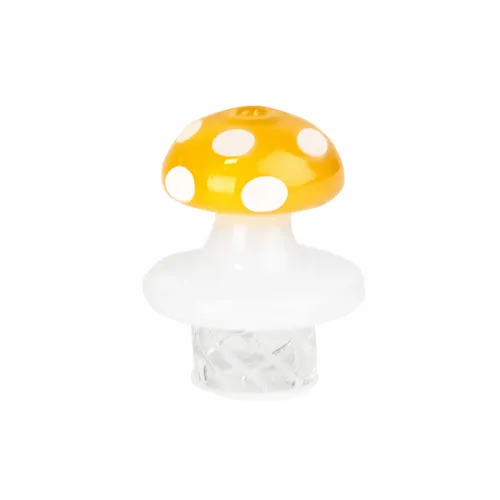 Red Eye Glass - Mushroom Whirlpool Carb Cap - Yellow