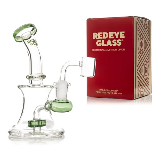 Red Eye Glass 5" Concentrate Rig - Green