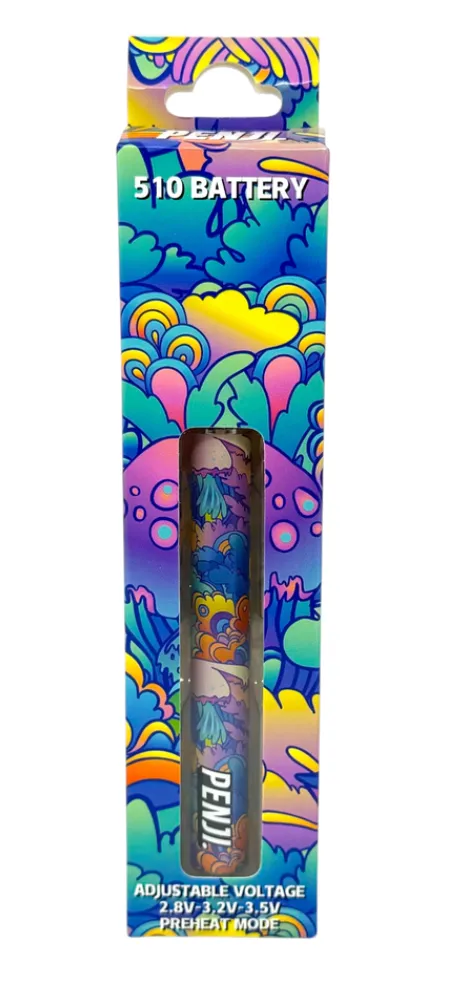 Penji Smart LED 510 Vape Battery: Shroomtopia