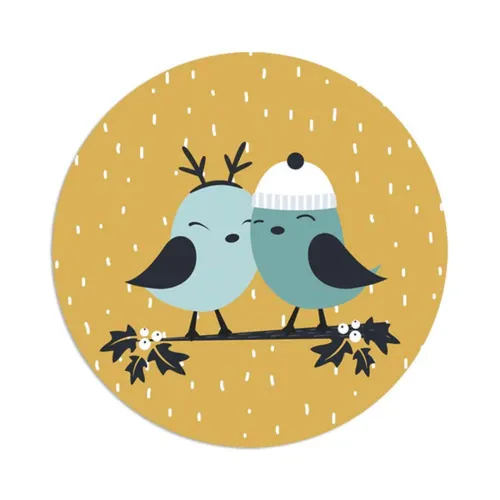 8" Silicone Dab Mat - Two Birds