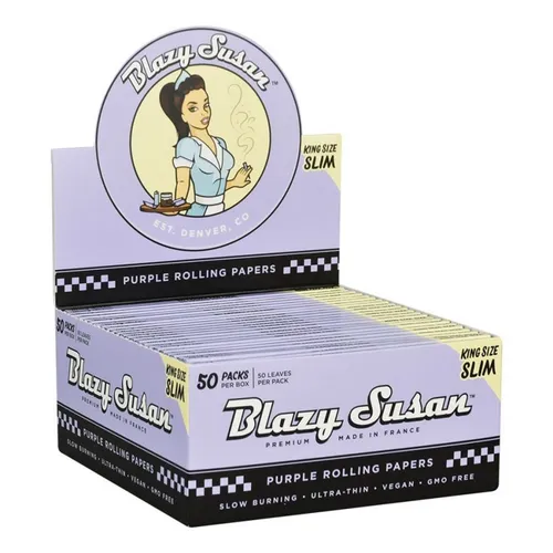 Blazy Susan Purple Rolling Papers - King Size