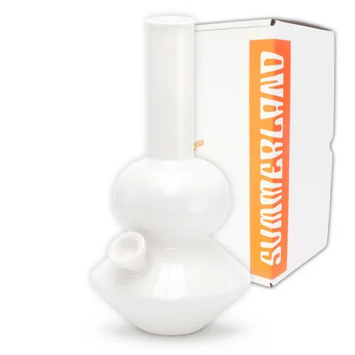 Summerland Ceramic 12.5" Land Yacht Bong - Glossy White