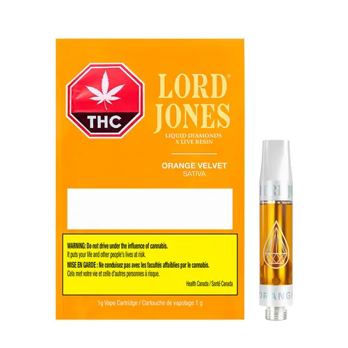 Orange Velvet Liquid Diamonds x Live Resin 510 Thread Cartridge