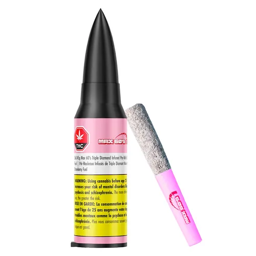 Max 60's Triple Diamond Infused Pre-Rolls - Strawberry Fuel