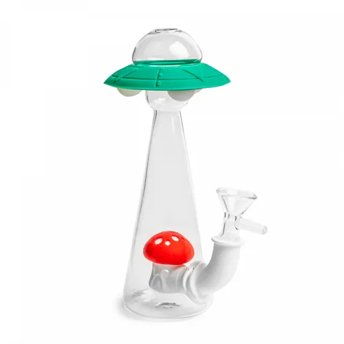 LIT Silicone 7" Alien Abduction Bubbler