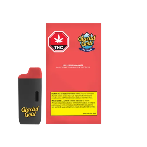 GLACIAL GOLD CBD 3:1 Berry Lemonade Disposable vape 2G GLACIAL GOLD CBD 3:1 Berry Lemonade Disposable vape 2G